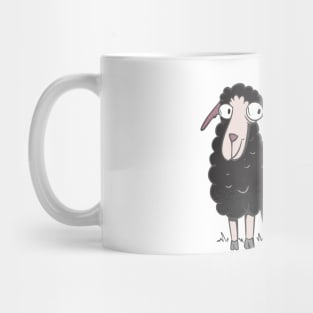 cute sheep on the meadow Mug